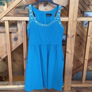 Teal Cynthia Rowley halter dress